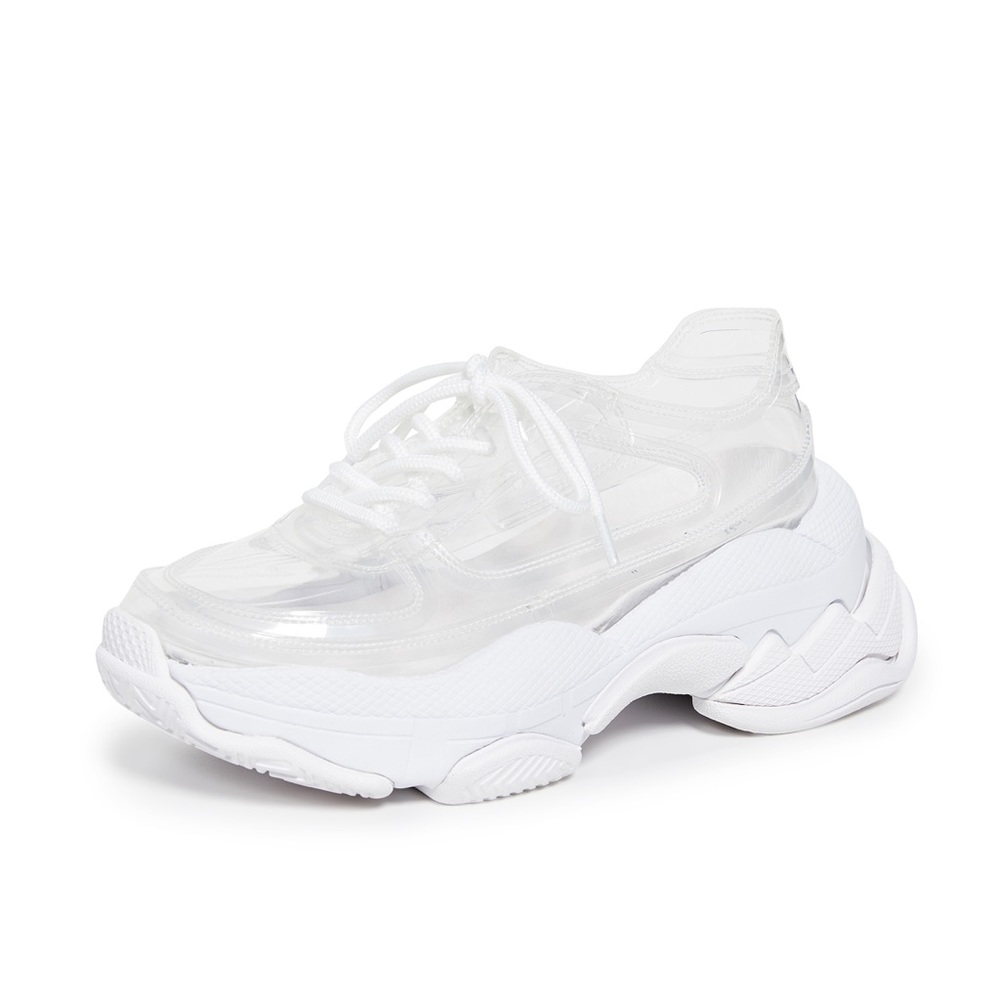 Jeffrey Campbell Clear Vinyl Platform Sneakers